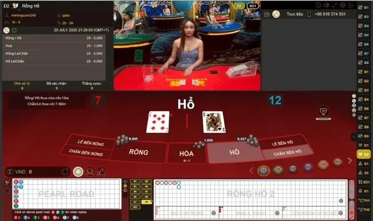 Thử Thách Bản Lĩnh Cùng Trò Chơi Dragon Tiger Tại Gold88 Siêu Tốc 2 Bàn cược Dragon Tiger Tại Gold88