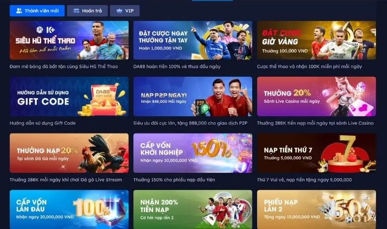 Các chương trình khuyến mãi Gold88 hấp dẫn tặng hội viên